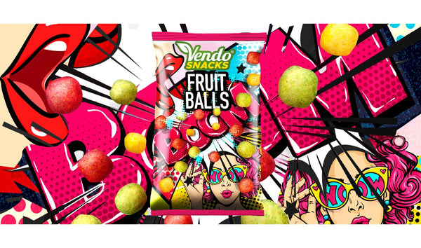 News aus der VENDO Snacks Welt - neu VENDO Fruit Balls 70g
