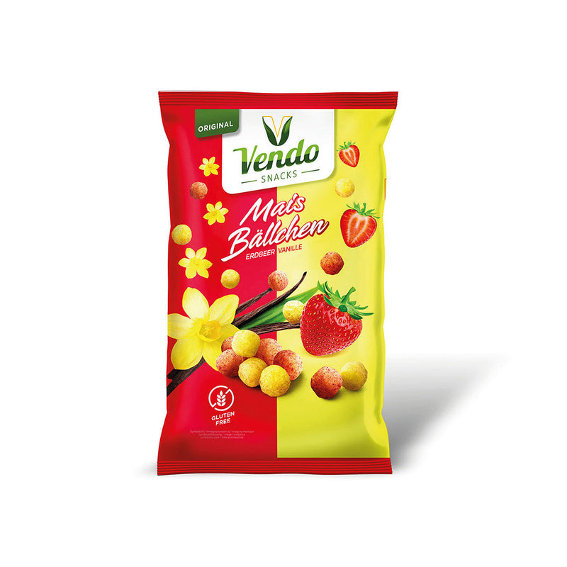 Mais Bällchen Erdbeer Vanille BOX – Vendo Handels GmbH Mais Bällchen Erdbeer Vanille BOX – Vendo Handels GmbH